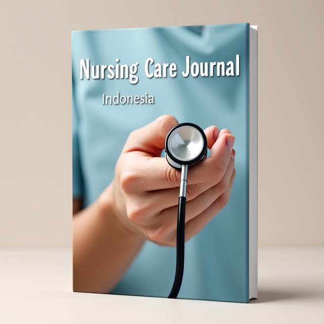 The cover features a close-up image of a caring hand holding a stethoscope, symbolizing the nursing profession. The hand is positioned in the center of the cover, with a soft, warm color palette used to create a soothing and inviting atmosphere.