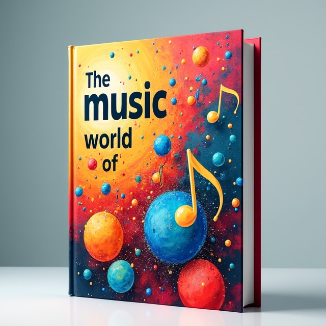 The cover features a vibrant, abstract illustration of musical notes and instruments, forming a dynamic and captivating composition. The colors are bold and eye-catching, reflecting the energetic nature of music.