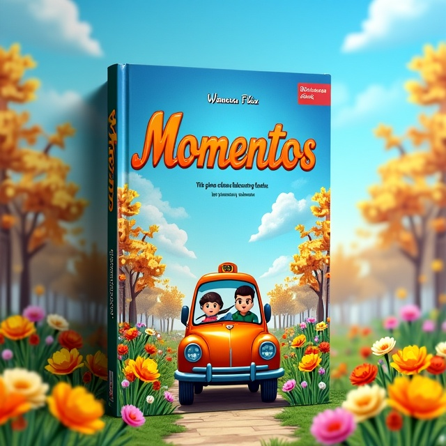 The cover depicts a colorful and vibrant scene of a spring garden, with blooming flowers and a sunny blue sky. In the center, a taxi is shown with the driver and a passenger, representing the meeting of the taxi driver and the teacher. The background transitions from spring to summer, autumn, and winter, showcasing the journey of the characters throughout the seasons. The cover also incorporates elements of fantasy, such as princesses and dream-like imagery.