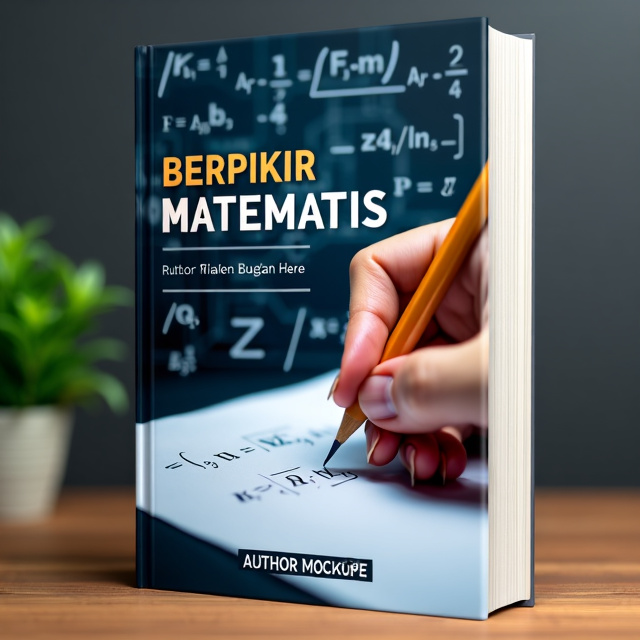 The cover features a close-up image of a person's hand holding a pencil, with a mathematical equation being written on a sheet of paper. The equation is surrounded by various mathematical symbols and formulas, creating a sense of analysis and problem-solving.