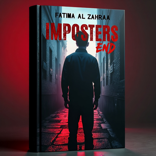 The cover features a sad and confused person standing in a dark alley, surrounded by shadows. The background is black with red accents, creating a sense of mystery and danger. The person's face is partially obscured, adding to the feeling of uncertainty and deception.