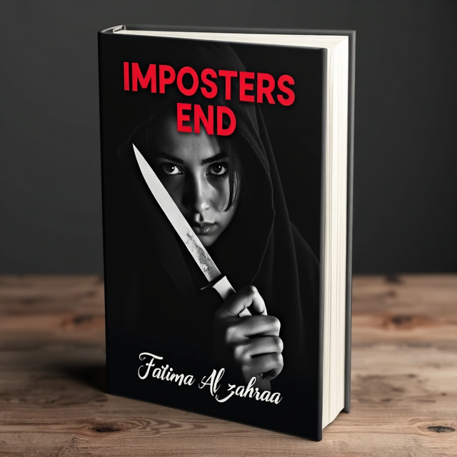 The cover features a close-up image of a brave adult girl, her face partially hidden as she sneaks out in the dark alone. The image is in black and white, with a touch of red highlighting the knife she is holding discreetly. The background is dark, suggesting mystery and danger.