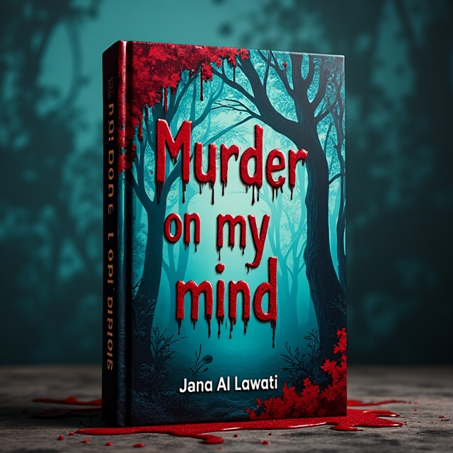 The cover features a dark and eerie enchanted forest with twisted and gnarled trees. Blood drips from the leaves, creating a chilling and unsettling atmosphere.