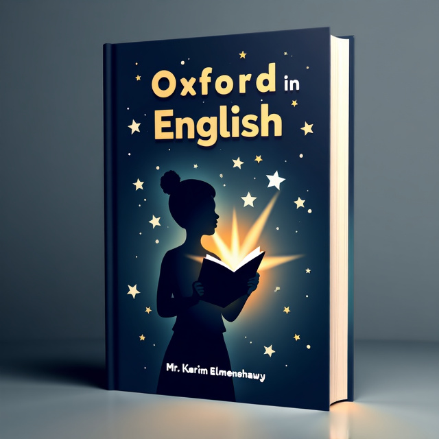 The cover features a dark background with scattered stars in various sizes. In the center, a silhouette of a teacher is shown holding a book, with rays of light emanating from the book towards the stars.