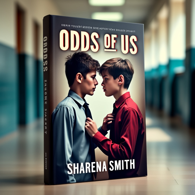 The cover features two high school boys standing close to each other, one boy holding the necktie of the other. They are looking into each other's eyes with intense expressions. The background is a school hallway, adding to the tension and high school setting.