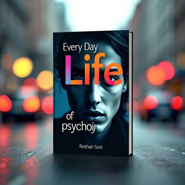 The cover features a close-up image of a person's face, with a blurred background of a busy cityscape. The image is in black and white, with only the person's eyes in color, symbolizing the depth and complexity of a psychologist's work.
