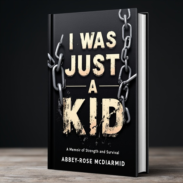 The cover features a powerful image of a broken chain, symbolizing the protagonist breaking free from the chains of domestic violence. The image is placed against a dark background, representing the emotional and difficult journey.