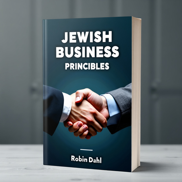 The cover features a close-up image of two business people shaking hands. They are shown in profile, emphasizing their professionalism. The background is a subtle texture that adds depth to the design.