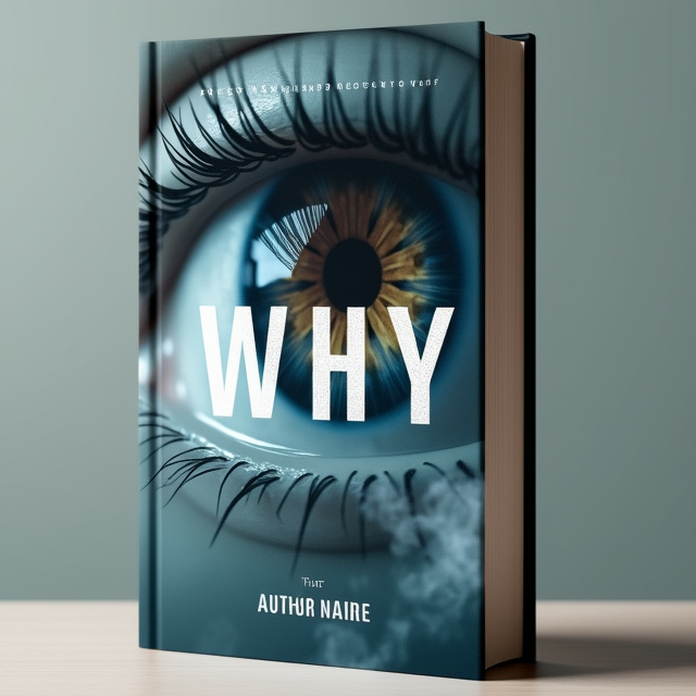 The cover features a close-up image of an eye, with the pupil forming the letter 'Y' in the word 'WHY'. The eye is surrounded by a mysterious mist, giving it a captivating and intriguing look.