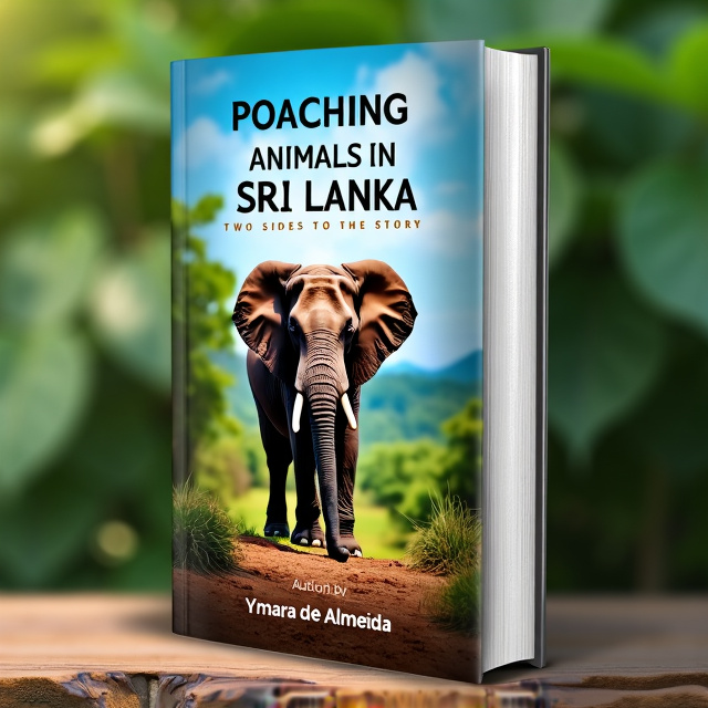 The cover features a vibrant and captivating image of a Sri Lankan elephant in its natural habitat. The elephant is surrounded by lush greenery and a serene blue sky, creating a sense of tranquility and connection to nature.