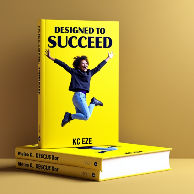 The cover features a dynamic image of a young person jumping in the air with arms raised in celebration, symbolizing success. The image is placed against a background of vibrant yellow, representing energy and optimism.