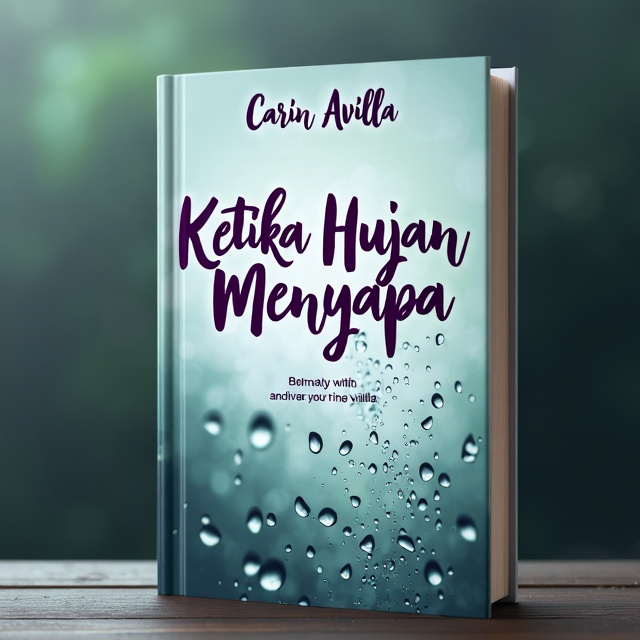 The cover features a soft, faded background of a rainy day with droplets falling. In the foreground, there is a close-up image of raindrops on a windowpane, reflecting the emotions of the stories within. The overall tone is melancholic yet hopeful.