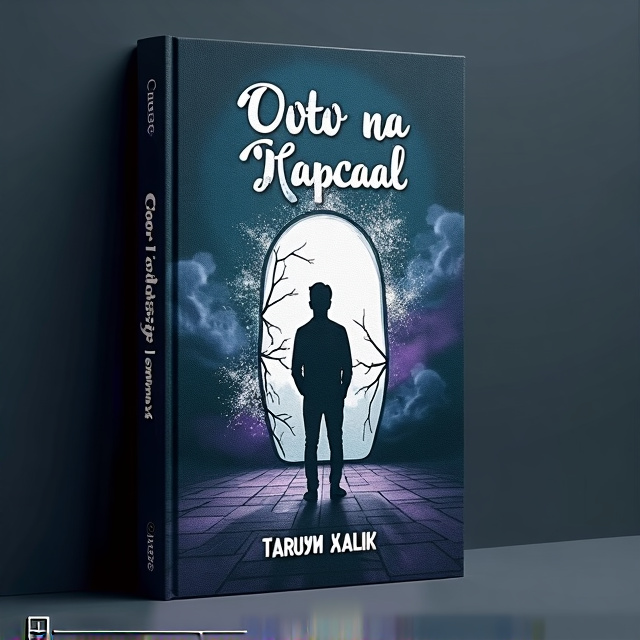 The central image features a silhouette of a man standing in front of a large cracked mirror, symbolizing self-reflection and inner transformation. Around the mirror, subtle echo waves or ripples spread outward, representing the idea of echoes. The background is dark, with deep blue, purple, and black tones, creating a mysterious and introspective atmosphere.