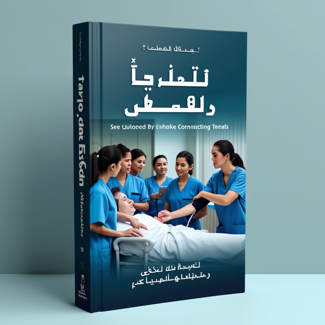A group of nursing students in their scrubs, gathered around a patient's bed, demonstrating how to check the patient's blood pressure. The students are engaged and attentive, reflecting trust, self-confidence, and knowledge.