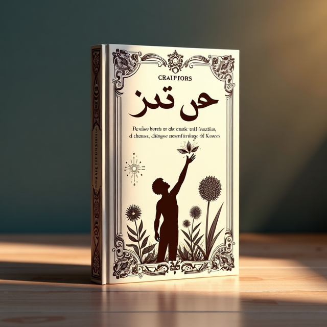 The cover features a classical French-inspired design with intricate patterns and ornate details. The central focus is a silhouette of a person reaching for success, surrounded by symbols of knowledge and growth.