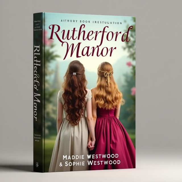 The cover features two 20-year-old girls linked arms, standing side by side. One girl has long brown curls and is wearing a plain dress, while the other girl has long golden curls and is wearing a beautiful royal dress. They have their backs against each other, looking behind them.