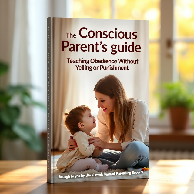 The cover features a peaceful interaction between a mother and child in a cozy, sunlit room. The mother is gently guiding the child, both smiling and displaying warmth and trust. Soft, harmonious elements like trees and sunlight are blended in the background, symbolizing growth and peace.