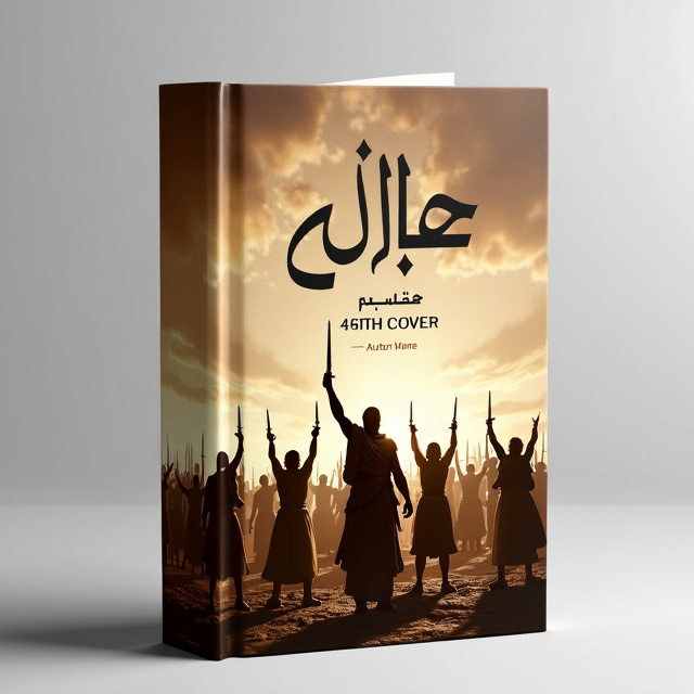 The cover will feature a striking image of ancient warriors who have emerged victorious, their weapons raised in triumph. The image will be in sepia tone, giving it a vintage and historical feel.