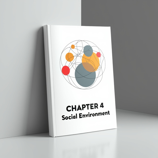 The cover features a simple and clean design with a white background. In the center, there is an abstract illustration representing social interactions and connections. The illustration consists of overlapping circles and lines, creating a dynamic and visually appealing composition.