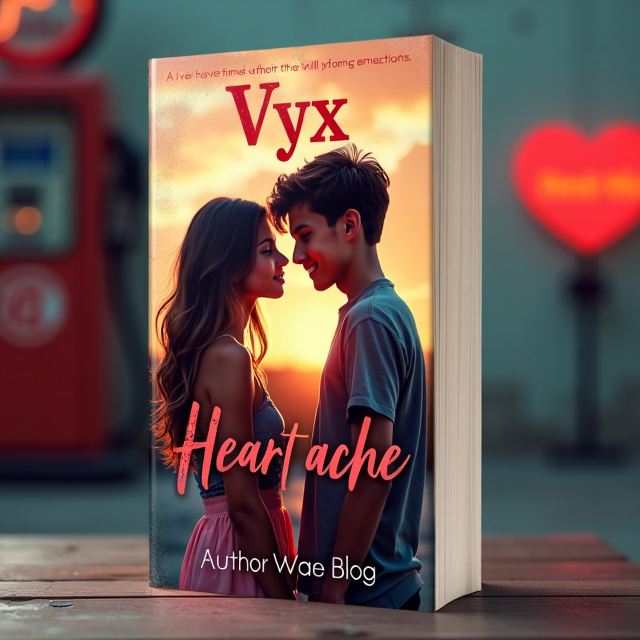 The cover features a close-up of a girl and a boy standing behind a gas station. The girl is blushing and looking away, while the boy is smirking and leaning in towards her. The gas station sign is visible in the background.