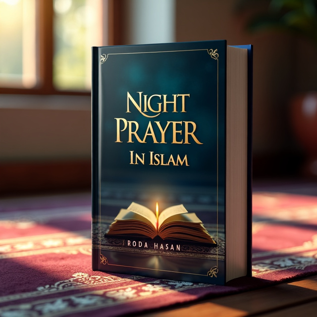 The cover features a close-up image of a praying mat in a peaceful setting, with soft lighting and a serene atmosphere.