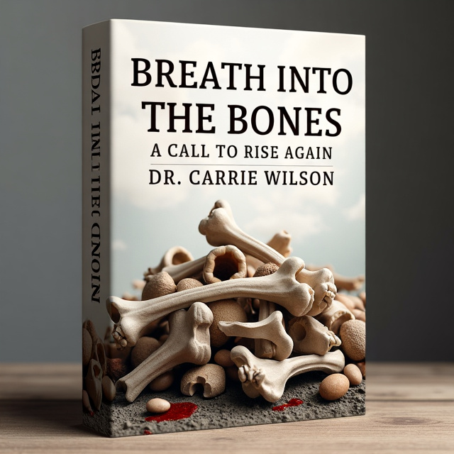 The cover features a pile of bones with a slight hint of blood on them, symbolizing transformation and rebirth. The bones are arranged in an organic and artistic way, creating a visually captivating image.