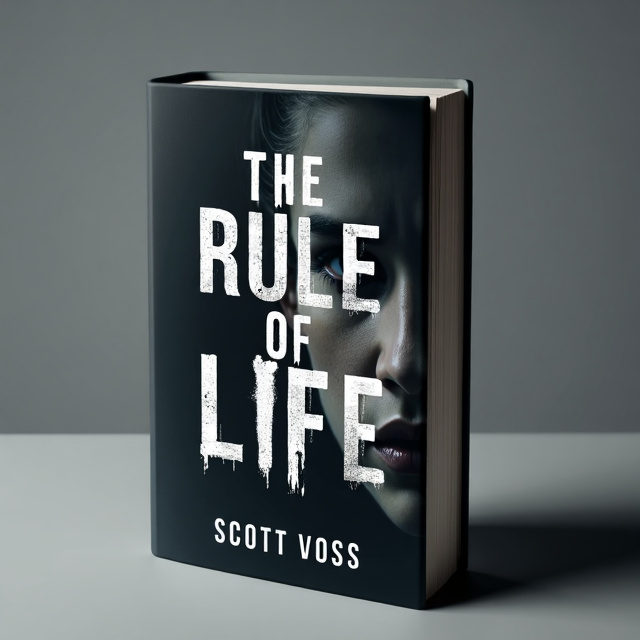 The cover features a close-up image of a person's face, partially obscured in shadows, showing a sense of despair and anxiety. The grey color scheme and dim lighting evoke a feeling of gloom and hopelessness.