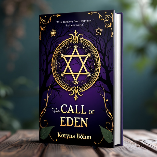 The cover features a dark garden sigil at the center, with intricate golden detailing on a deep purple background. The sigil is surrounded by mysterious vines and thorny branches, creating a sense of foreboding and mystery.