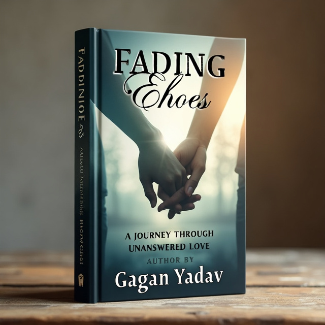 The cover features a faded image of two intertwined hands, representing the idea of a fading love. The hands are surrounded by a soft, ethereal glow, symbolizing the elusive nature of unanswered love.