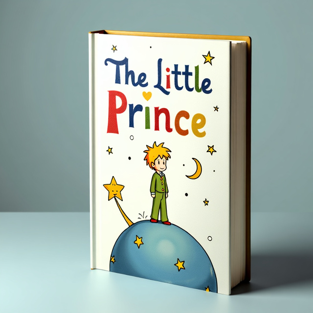 The cover features a whimsical illustration of a young boy standing on a small planet, surrounded by stars and a crescent moon. The colors are vibrant and playful, evoking a sense of joy and adventure.