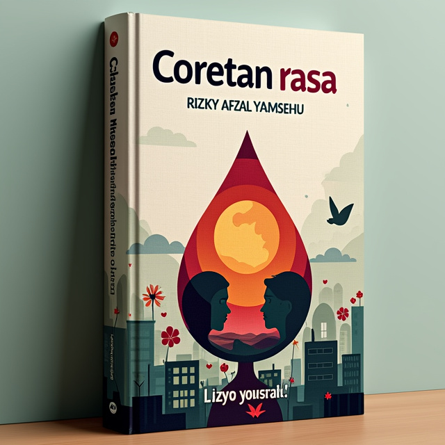 The cover features a combination of emotions through abstract illustrations. The main focal point is a tear-shaped figure, representing sadness and confusion. Surrounding it are elements like a broken heart, a cloud of anger, and a blooming flower of love, symbolizing the range of emotions experienced in the book. The background consists of overlapping images of school buildings, symbolizing the setting of the story, and a corrupted figure, representing the theme of corruption.