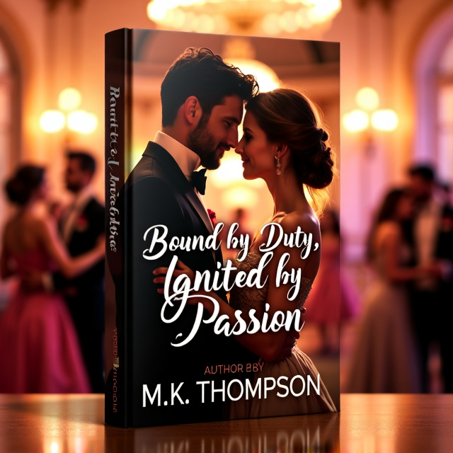 The cover features a close-up image of James and Charlotte standing together at a ball. They are looking into each other's eyes, with expressions of love and longing. The background is filled with the vibrant atmosphere of the ballroom, with dancers and soft, romantic lighting.