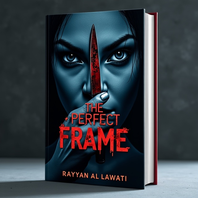 The cover features a dark and ominous background with a close-up image of a menacing woman's face. She holds a bloodied knife in her hand, creating a sense of danger and suspense.