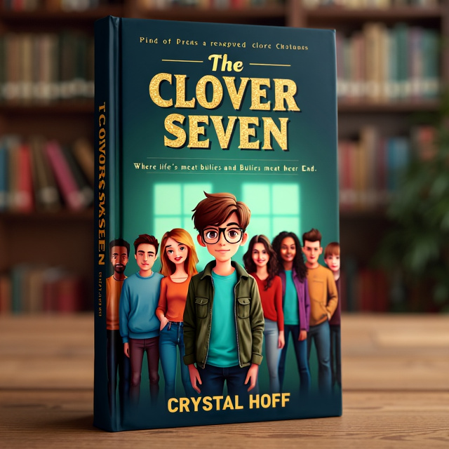 The cover depicts Ethan, a young boy with glasses, standing with his Aunt Betsy in front of a high school backdrop. They are surrounded by a group of diverse friends, symbolizing the theme of friendship. The colors used are primarily black and gold, with hints of other vibrant colors to represent the emotions of sadness, happiness, and reflection.