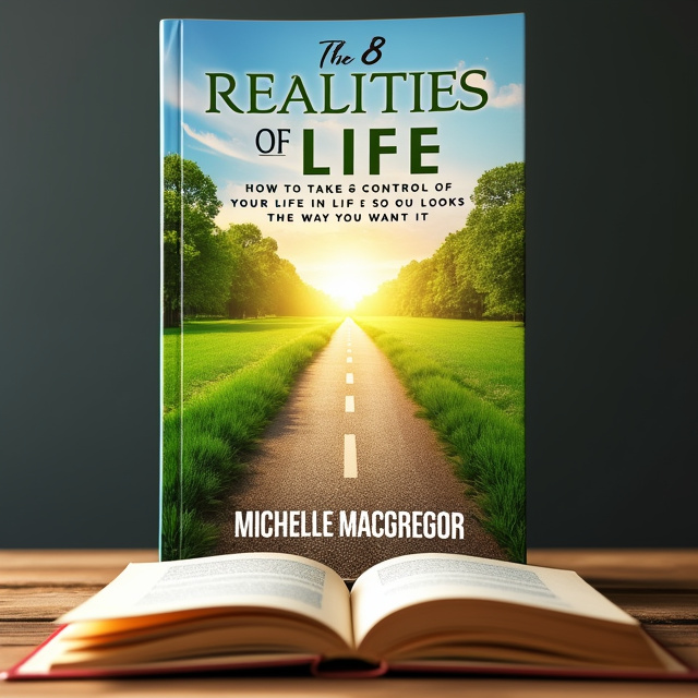 The cover features a path leading towards a bright horizon, symbolizing the journey of personal growth and transformation. The path is surrounded by lush greenery, representing the idea of continuous learning and development. In the foreground, there is an open book, signifying knowledge and the act of self-reflection.