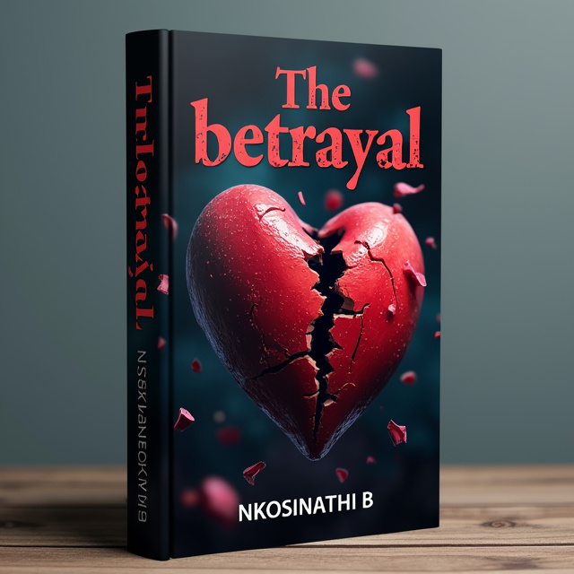 The cover features a close-up image of a broken heart, with shattered pieces falling apart. The heart symbolizes the emotional pain and betrayal experienced by the author. The image is surrounded by dark, moody colors, adding to the sense of sadness and deception.