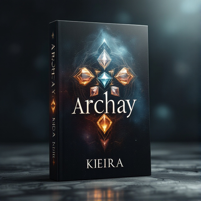 The cover features a striking image of five diamond stones arranged in a circular pattern, representing the central theme of the book. The stones are surrounded by subtle shadows, evoking a sense of mystery and darkness. In the background, there is an ethereal glow, symbolizing hope and magic.