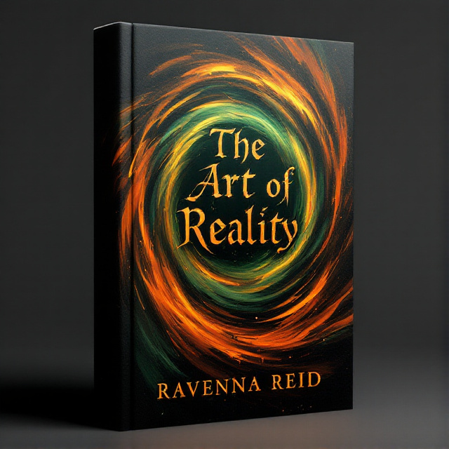 The cover features an ominous swirl of orange, green, and black, creating a dark and mysterious atmosphere. The swirl is eye-catching and draws the viewer in, evoking a sense of intrigue and curiosity.