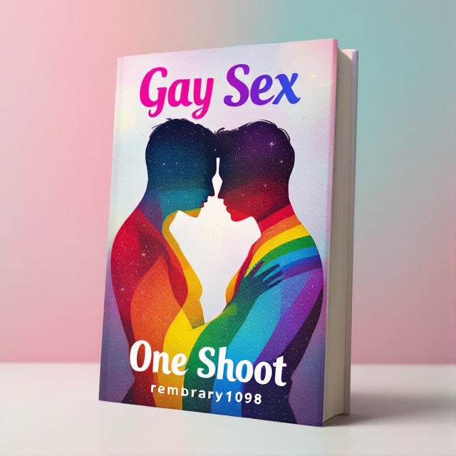 The cover features a soft, pastel-colored background with a silhouette of two figures embracing each other in a warm and romantic pose. The figures are filled with vibrant rainbow colors, symbolizing the LGBTQ+ community. The title of the book is placed at the top in bold, playful typography, while the author's name is displayed at the bottom in a more elegant and subtle font.