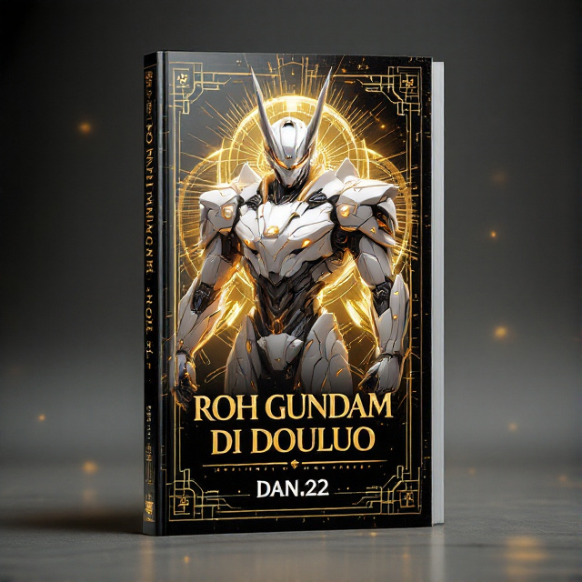 The cover features a mysterious and elegant mecha design, with intricate details and a white gold color scheme. The main focus is on a powerful robot figure, surrounded by a subtle aura of light. The background is adorned with faint symbols and patterns, adding to the air of mystery.