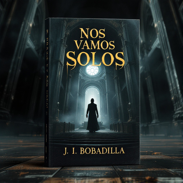 The cover features a grand, imposing church with inverted elements. The character stands on the ceiling, looking up at the pews and altar attached to the inverted dome floor. The scene is shrouded in darkness, creating a mysterious and melancholic atmosphere.