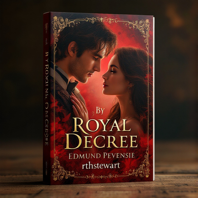 The cover features a close-up of Edmund Pevensie and a beautiful brunette woman, both looking into each other's eyes with a hint of longing. They are surrounded by a vibrant red background, symbolizing passion and romance.