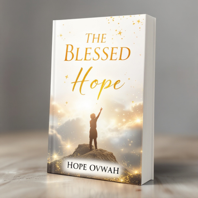 The cover features a serene white background with a subtle hint of gold, symbolizing hope and light. At the center, there is a captivating image of a person reaching towards the sky, representing the aspiration for understanding and the desire for heaven. Surrounding the image, there are subtle celestial elements, evoking the concept of the Rapture doctrine.