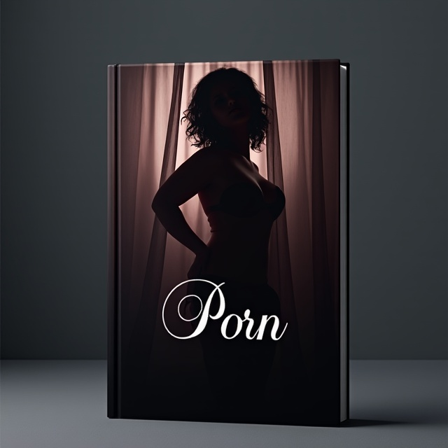 The cover features a sensual and alluring image of a woman's silhouette, partially obscured by a sheer curtain, with a subtle play of lights and shadows. The background is a dark and mysterious color palette, invoking a sense of intrigue and seduction.