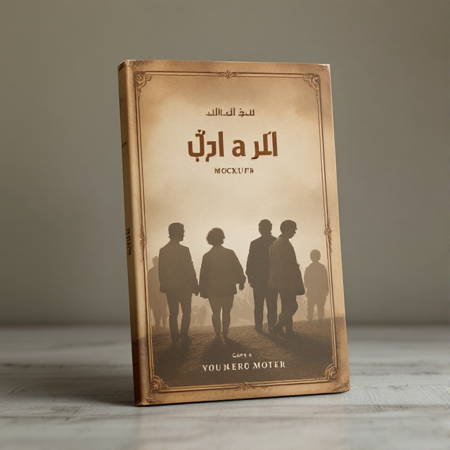 The cover features a vintage sepia-toned photograph of a group of adults, depicting their shadows in the background. The photograph is framed with a faded border, giving it an aged and nostalgic look. The title of the book is placed at the top in bold and elegant typography, while the genre is positioned at the bottom in a smaller and more understated font.