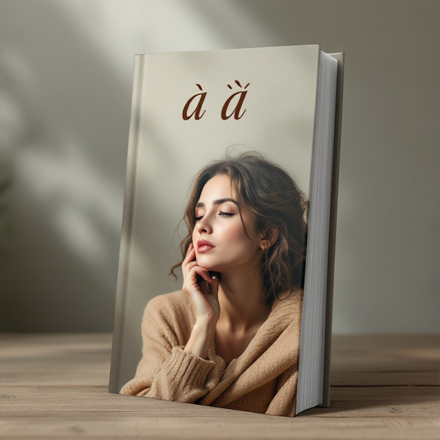 The cover features an image of a woman deep in thought, her hand on her chin, symbolizing her contemplation of her emotions. The background is a muted color palette, giving a sense of tranquility and introspection.