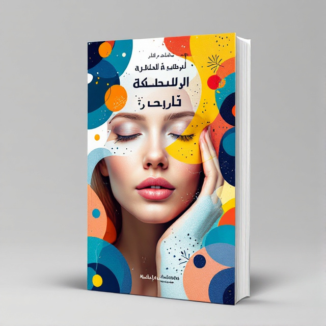 The cover features a close-up image of a person's face, with their hand gently touching their temple, symbolizing emotional management. The image is set against a vibrant and dynamic background of abstract shapes and colors, representing the complex nature of emotions.