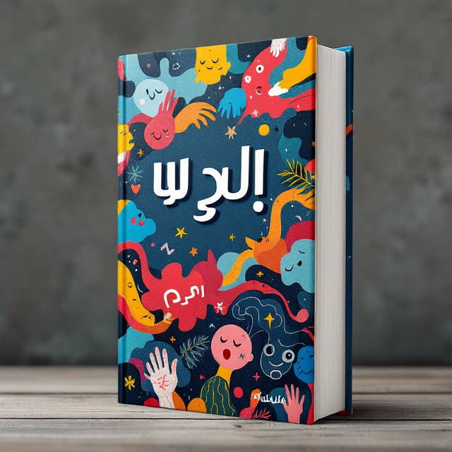 The cover features a dynamic combination of emotions such as fear, anger, stress, happiness, and sorrow. These emotions are represented through abstract shapes and vibrant colors, creating a visually striking composition that captures the essence of the book.
