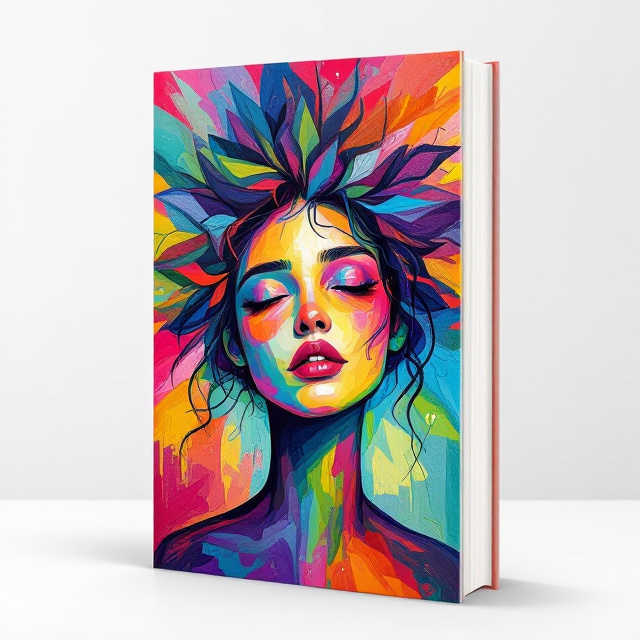 The cover features a vibrant and expressive painting of a person managing their emotions. The colors are bold and eye-catching, reflecting the intensity of the emotions explored in the book.