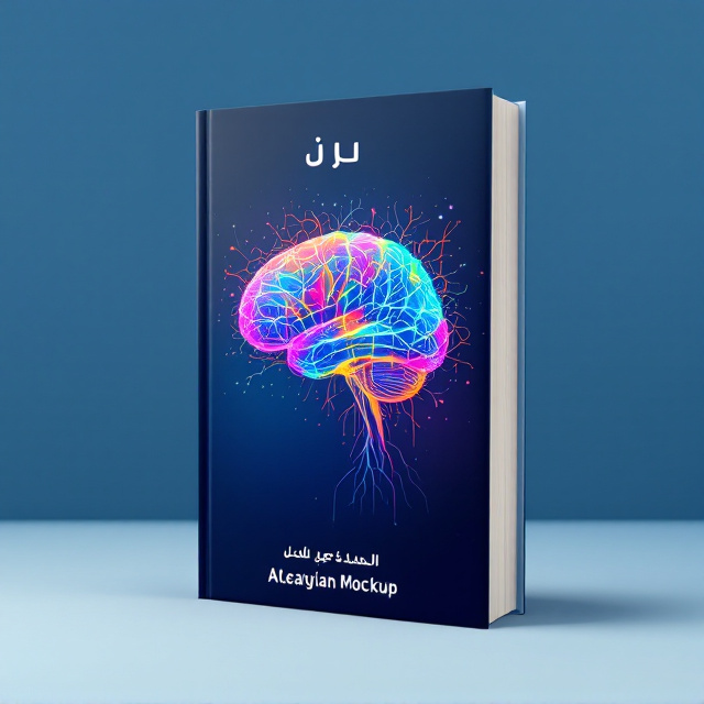 The cover features a vibrant and abstract illustration of a human brain, with colorful neural pathways intertwined. The title "قدرت افکار" is prominently placed at the top, in a bold and modern font. The subtitle "چگونه ذهن ما دنیایمان را می سازد" is placed below the title, using a more elegant and refined typography. The background is a soft gradient, transitioning from a deep blue to a lighter blue, creating a sense of depth and mystery.